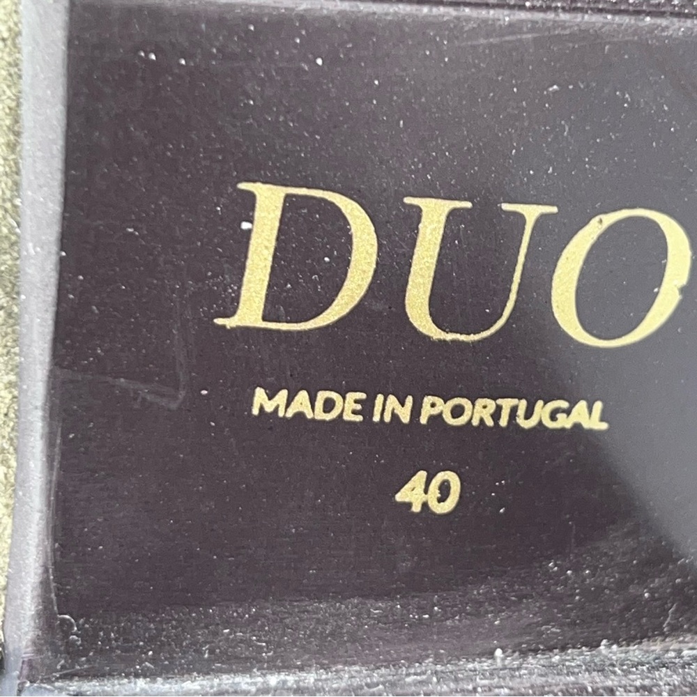 Urban Outfitters Duo Brand Olive Green Suede 2.5” Heeled Cowboy Boots Size 40EU - Picture 10 of 11